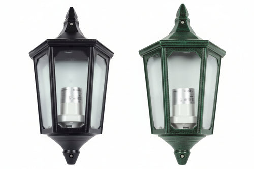 Lanterna A Parete Modello Berlino 60W Ip44 Mm.192X103X355H.. Colore Nero Syntesy