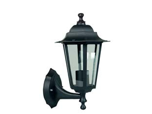 Lanterna Con Braccio Inferiore Modello Berlino 60W Ip44 Mm.215X325H. Colore Nero Syntesy