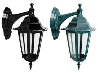 Lanterna Con Braccio Superiore Modello Berlino 100W Ip44 Mm.265X405H. Colore Nero Syntesy