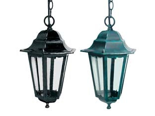 Lanterna Con Catena Modello Berlino 100W Ip44 Mm.230X230X1026H. Colore Nero Syntesy