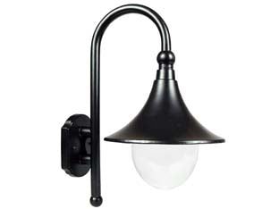 Lanterna Con Braccio Modello Parigi 100W Ip44 Mm.355X442H. Colore Nero Syntesy