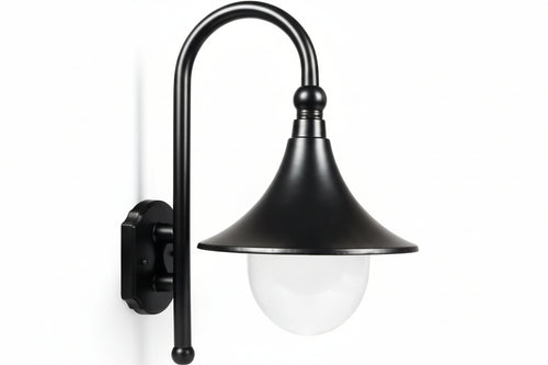 Lanterna Con Braccio Modello Parigi 100W Ip44 Mm.355X442H. Colore Nero Syntesy