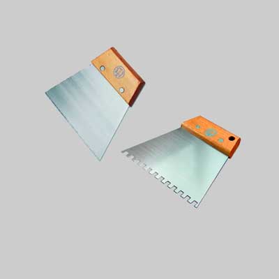 Spatola Per Bostik C/Impugnatura In Legno '541' Pavan 120 Mm - Dentatura A Sega - 6 Pezzi- Pavan