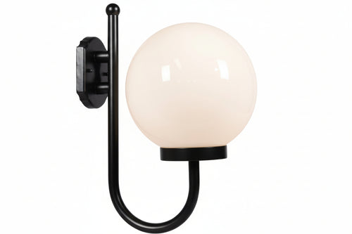 Lanterna Con Supporto A U Modello Sfera 100W Ip44 Mm.330X400H. Colore Nero Syntesy