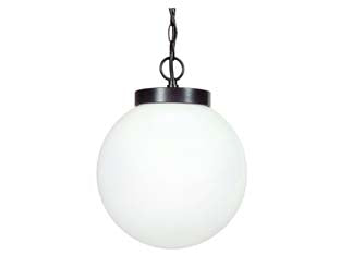 Lanterna Con Catena Modello Sfera 100W Ip44 Mm.250X940H. Colore Nero Syntesy