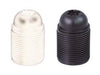Portalampada E27 Termoplastico Filettato- - Colore Bianco - 10 Pezzi