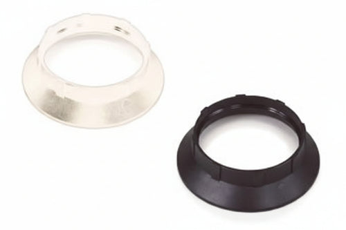 Ghiera Termoplastica Per Portalampada E14- - Colore Bianco - 10 Pezzi