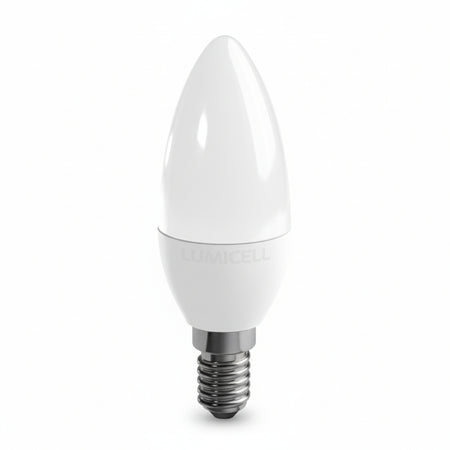 Lampada Led Oliva Opale E14- - 48W - E14 - 6500 °K Fredda 470 Lm - 200 ° - 8 Pezzi Duracell - Maximus