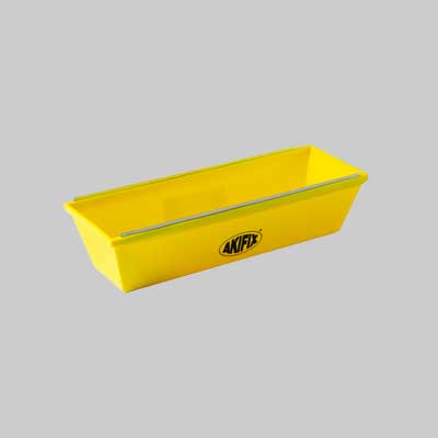 Vaschetta Portastucco Con Lamelle Pulisci Spatola 30 Cm - Akifix