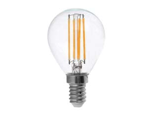 Lampada Filo Led Sfera Chiara E14- - 4W - E14 - 2700 °K Calda - 470 Lm - 320 ° - 8 Pezzi Duracell - Maximus