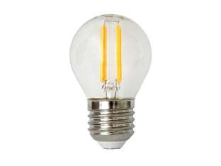 Lampada Filo Led Sfera Chiara E27- - 4W - E27 - 2700 °K Calda - 470 Lm - 320 ° - 8 Pezzi Duracell Lighting