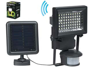 Proiettore Solare Led Con Sensore Mm.124X45X170H. 400 Lumen Duracell Lighting