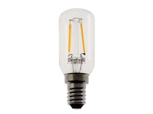 Lampada Piccola Pera Filo Led Zafiroled T26 E14- - 15W - 3000 °K Calda - 140 Lm - 250X550H - 5 Blister Beghelli