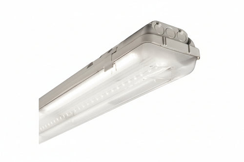 Plafoniera Stagna Senza Tubi Led Saving Stagna 2 Tubi Da 24W Mm.1564X121X82H Beghelli