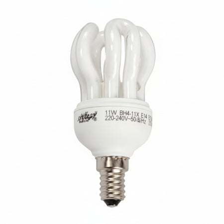 Lampada Elettronica Compatta E14 11W E14 2700 °K Calda Syntesy