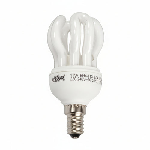 Lampada Elettronica Compatta E14 11W E14 2700 °K Calda Syntesy