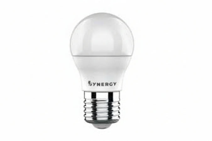 Lampada Led Sfera Opale E27- - 49W - E27 - 4000 °K Naturale - 470 Lm - Cl. En.F - 10 Pezzi Syntesy