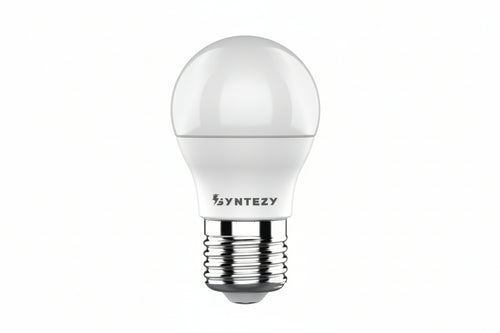 Lampada Led Sfera Opale E27- - 49W - E27 - 6500 °K Fredda 470 Lm - Cl. En.F - 10 Pezzi Syntesy