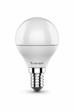 Lampada Led Sfera Opale E14- - 25W - E14 - 6500 °K Fredda - 250 Lm - Cl. En.F - 10 Pezzi Syntesy