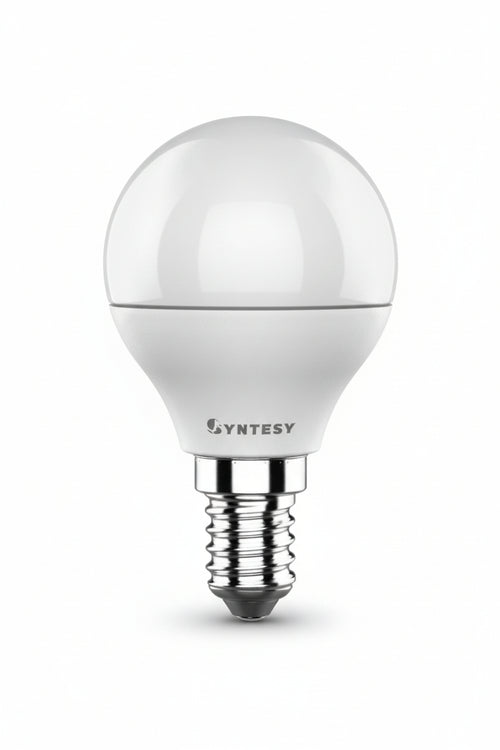 Lampada Led Sfera Opale E14- - 25W - E14 - 6500 °K Fredda - 250 Lm - Cl. En.F - 10 Pezzi Syntesy