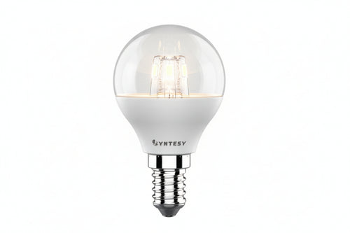 Lampada Led Sfera Opale E14- - 49W - E14 - 6500 °K Fredda - 470 Lm - Cl. En.F - 10 Pezzi Syntesy