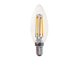 Lampada Filo Led Oliva Chiara E14- - 5W E14 - 2700 °K Calda - 470Lm - Cl. En.E - 10 Pezzi Syntesy