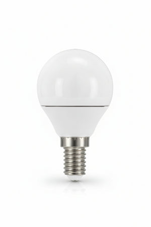 Lampada Led Sfera Opale E14- - 5.4W - 4000 °K Natur. - 470 Lm - 240 ° - 45X78H - 10 Pezzi Airam