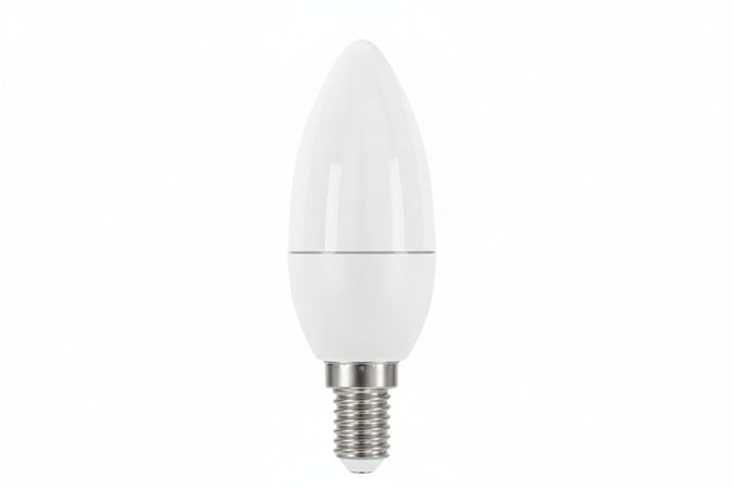 Lampada Led Oliva Opale E14- - 5.4W - 2700 °K Calda - 470 Lm - 280 ° - 35X105H - 10 Pezzi Airam