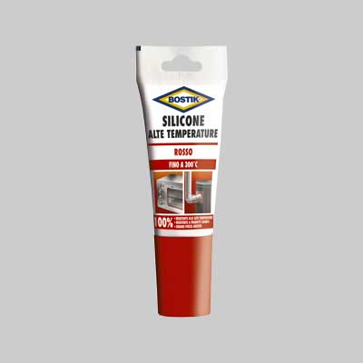 Silicone Alte Temperature 60 Ml - Rosso - Bostik