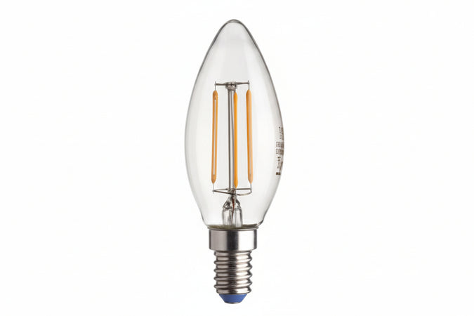 Lampada Filo Led Oliva Stick E14- - 4.5W - 2700 °K Calda - 470 Lm - 35X97H - 5 Blister Airam