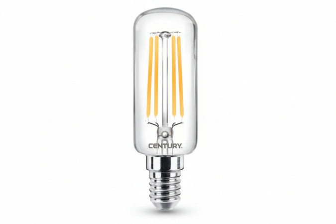 Lampada Filo Led Tubolare Incanto E14- - 4W - 2700 °K Calda - 470 Lm - 25X85H - 5 Blister Century