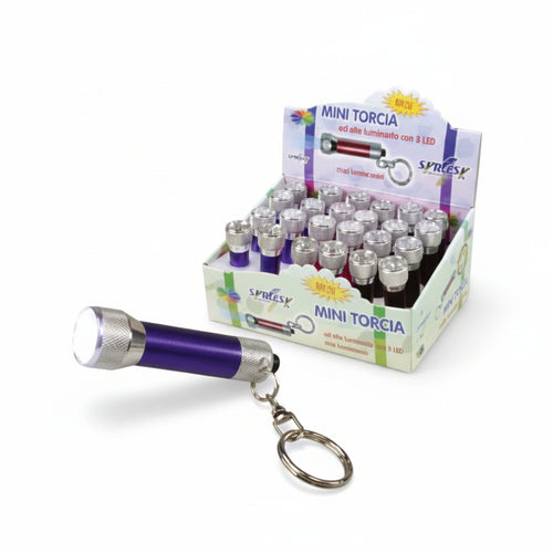 Minitorcia Led Con Espositore- - Ø Mm.19X70H. - 1 Espositore Syntesy