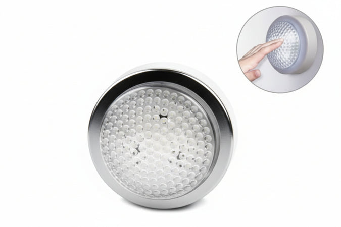 Lampada A Pressione Led Rotonda- - 0,1W - 10 Lumen - Ø Mm.100X50 - 12 Pezzi