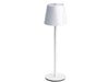 Lampada Da Tavolo A Led Ricaricabile Bianca Mm.105X360H. Syntesy
