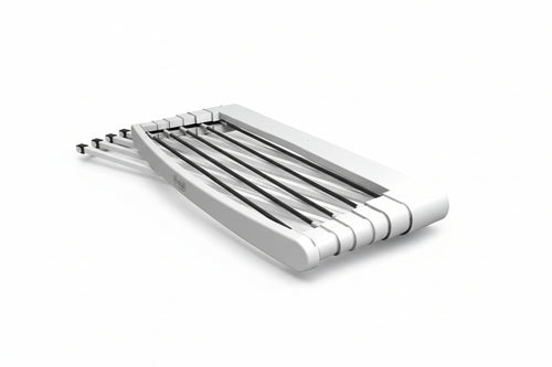 Stendibiancheria Telescopico A Parete Con 6 Fili Telepack Telepack100 Cm.100X38X6H. Peso Kg.1,7 Circa Ml.7 Gimi