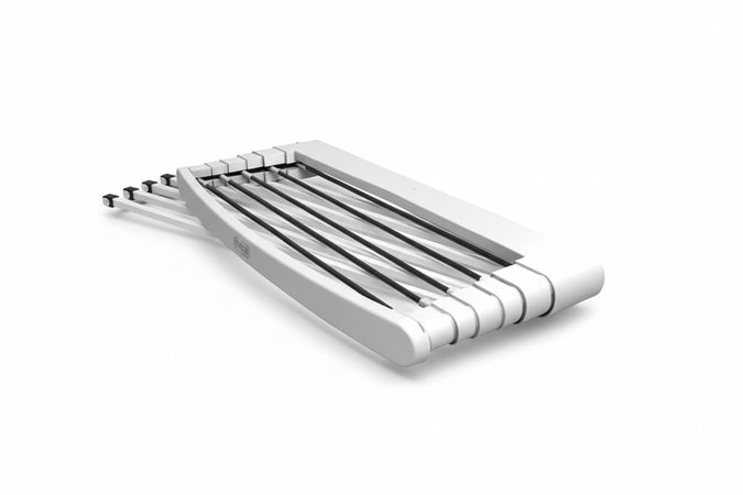 Stendibiancheria Telescopico A Parete Con 6 Fili Telepack Telepack100 Cm.100X38X6H. Peso Kg.1,7 Circa Ml.7 Gimi