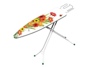 Asse Da Stiro Junior Poggiaferro In Filo Cromato Aperto Cm.135X33X90H. Chiusa Cm.33X4,5X142,5H. Gimi