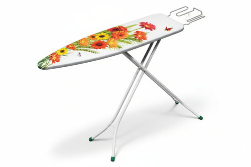 Asse Da Stiro Junior Poggiaferro In Filo Cromato Aperto Cm.135X33X90H. Chiusa Cm.33X4,5X142,5H. Gimi