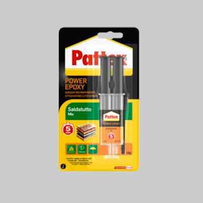 Colla 'Power Epoxy Saldatutto' Siringa 28 Gr - Pattex