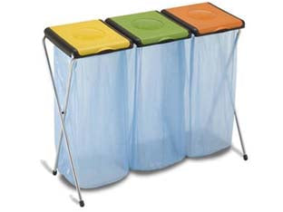 Pattumiera Portasacco Nature 3 Scomparti Gimi