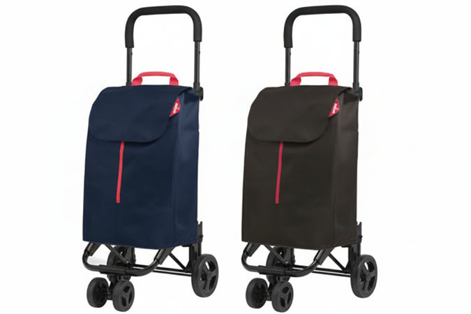 Carrello Spesa 50 Litri Twin 4 Ruote Blu Gimi