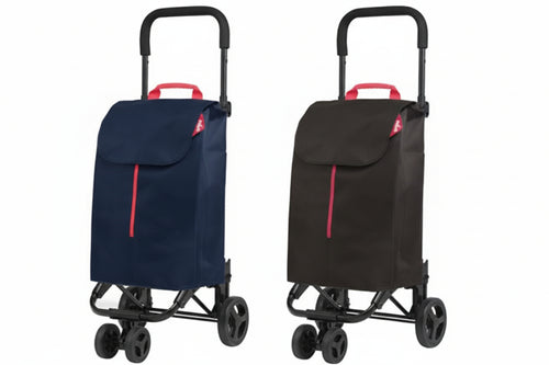 Carrello Spesa 50 Litri Twin 4 Ruote Nero Gimi