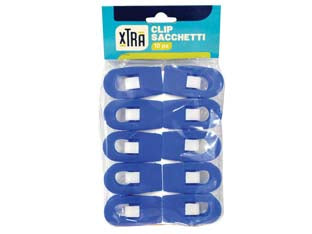 Clip Per Sacchetti- - Confezione Da 4 Pz. - 12 Pezzi Xtra