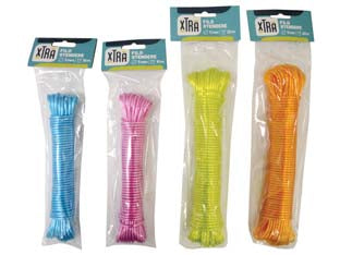Cavo Stendibiancheria Colorato- - Ø Mm.3 X Mt.10 - 10 Pezzi Xtra