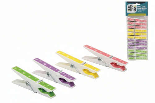 Mollette Biancheria Decor Soft In Gomma Termoplastica- - In Confezione Da Pz.12 - 12 Blister Xtra
