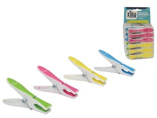 Mollette Biancheria Fish Soft In Gomma Termoplastica- - In Confezione Da Pz.12 - 12 Blister Xtra