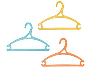 Stampella In Plastica In Set 3 Pezzi- - Cm.37,5X85X19 - 6 Pezzi Xtra