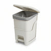 Pattumiera Rattan Bianco Lt.6 Art.440- - Cm.20X25X28H. - Lt.6 - 14 Pezzi Dea Home