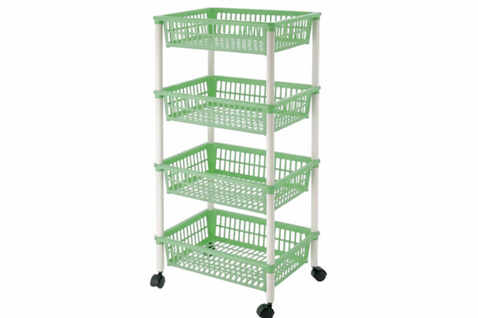Carrello Mito 4 Piani Con Ruote Cm.40X29X85H. Cm.40X29X85H. Tontarelli
