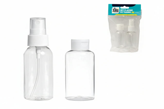 Set Flaconi Da Viaggio 2 Pezzi - 6 Pezzi Xtra